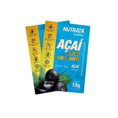 Imagem do produto Açaí Em Pó Juice Nutrata 20 Sachês De 10G