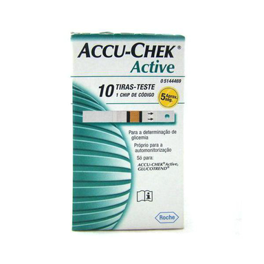 Imagem do produto Accu Chek Active Com 10 Tiras Glicose
