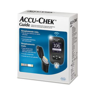 Imagem do produto Accuchek Guide Kit Monitor De Glicemia Com 1 Monitor + Lancetador Fastclix + Lancetas Fastclix + Tiras Teste