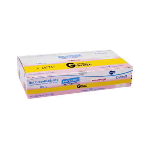 Imagem do produto Ácido - Acetilsalicilico 100 Mg Com 10 Comprimidos Ems Genérico