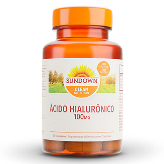 Imagem do produto Ácido Hialurônico Sundown 100Mg Com 30 Cápsulas