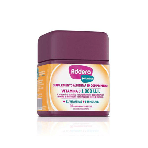 Imagem do produto Addera +Vitaminas 1000Ui - 30 Comprimidos Revestidos