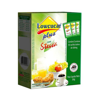 Imagem do produto Adocante - Stevia Plus Lowçucar Com 50 Envelopes De 0,8G Cada