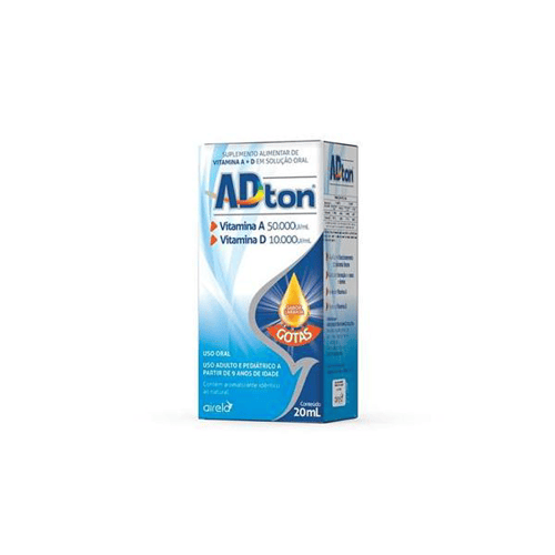 Imagem do produto Adton Vitamina A+Vitamina D Gotas Laranja 20Ml