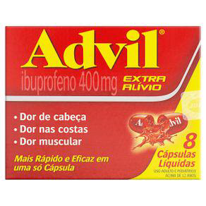 Imagem do produto Advil Alívio Rápido Da Dor De Cabeça E Enxaqueca Com Ibuprofeno 400Mg, 8 Cápsulas