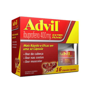 Imagem do produto Advil Extra Alívio 400Mg Frasco Com 16 Cápsulas Gelatinosas