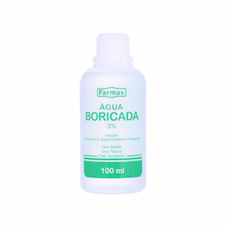 Agua Boricada 3% 100 Ml Farmax - Boricada 100Ml