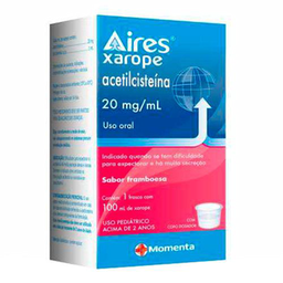Imagem do produto Aires Xarope Expectorante Acetilcisteína 20Mg/Ml 100Ml - Momenta Genérico