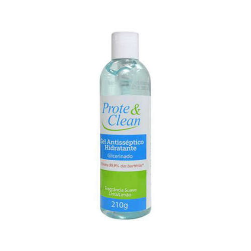 Imagem do produto Álcool - Gel Antisséptico Prote E Clean Hidratante C Fragrncia Suave Lima Limão 210G