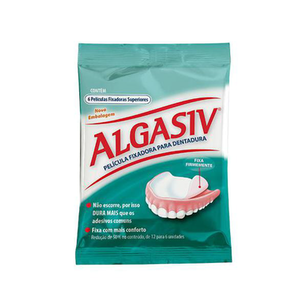 Imagem do produto Algasiv Fixador Dentadura Superior Com 6 Peliculas
