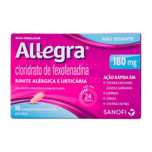 Imagem do produto Allegra - 180Mg 10 Comprimidos