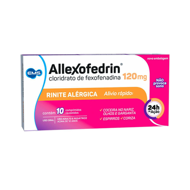 Imagem do produto Allexofedrin - 120Mg 10 Comprimidos