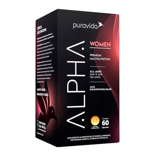 Imagem do produto Alpha Women Multivitamínico Premium Puravida 60 Cápsulas