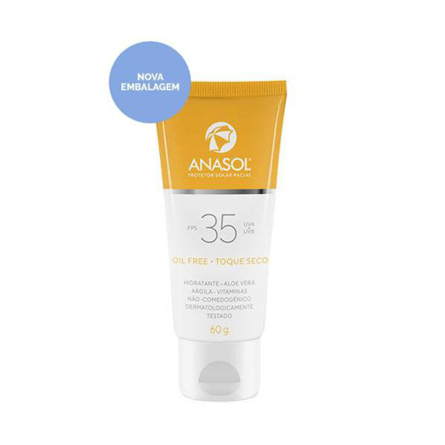 Imagem do produto Protetor Solar Facial Anasol Oil Free Toque Seco Fps 35 60G