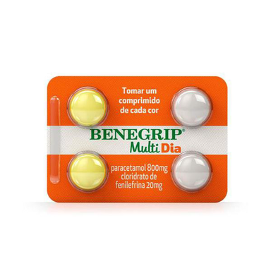 Imagem do produto Antigripal Benegrip Multi Dia 4 Comprimidos