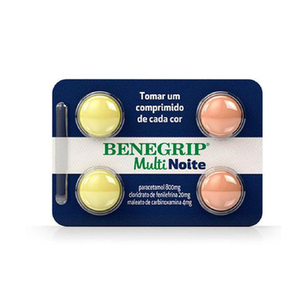 Imagem do produto Antigripal Benegrip Multi Noite 4 Comprimidos