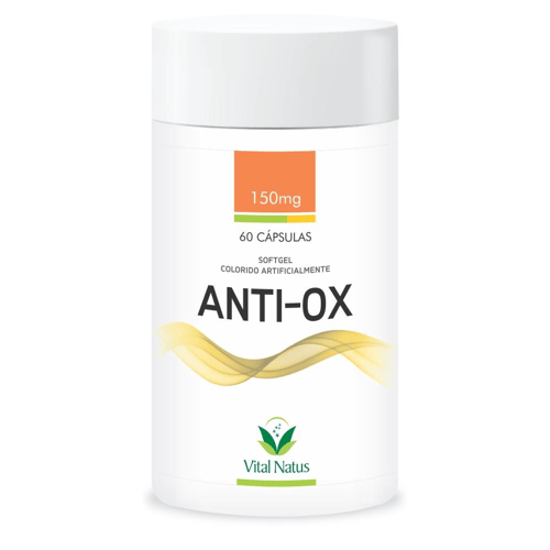 Imagem do produto Antiox 60 Cápsulas Vitaminas E Minerais Antioxidantes Naturais Kit 3 Frascos Vital Natus