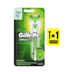 Imagem do produto Aparelho De Barbear Gillette Mach3 Acqua Grip Sensitive + 1 Carga