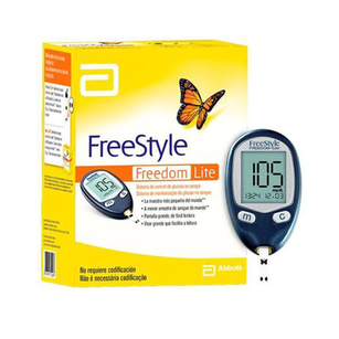 Imagem do produto Aparelho De Glicemia Freestyle Lite Caixa Com 1 Monitor E 1 Lancetador E 10 Lancetas E 10 Tiras De Glicemia