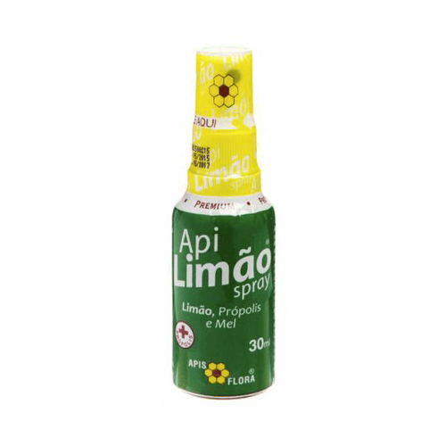 Apidol - Limao Spray Para Garganta Com Mel, Propolis E Limao 30Ml
