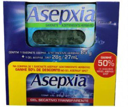 Imagem do produto Asepxia Sab 85Gr Adstrigente + Gel Secativo28g