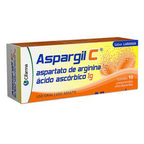 Aspargil C 1+1G 10 Comprimidos Efervescente