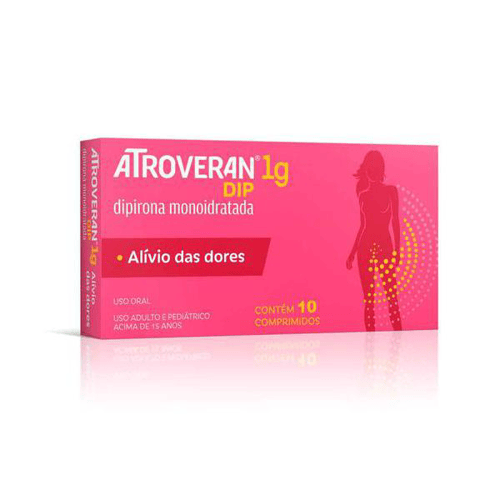 Imagem do produto Atroveran Dipirona - 1G 10 Comprimidos