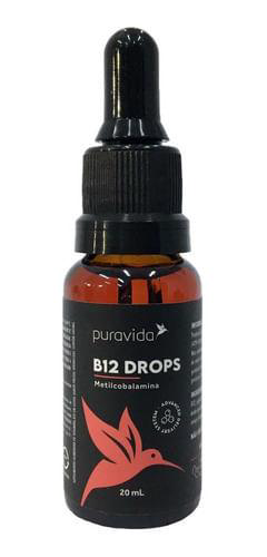 B12 Drops Metilcobalamina E Em Gotas 20Ml Puravida