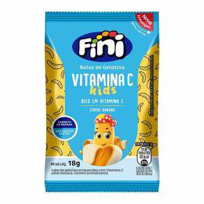 Imagem do produto Balas De Gelatina Fini Kids Vitamina C Banana 18G