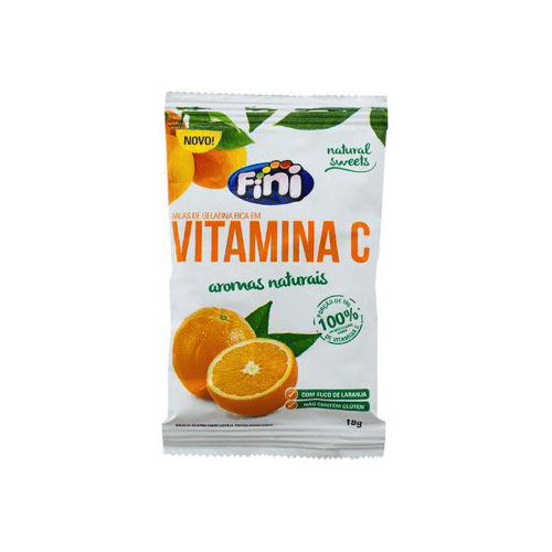 Imagem do produto Balas De Gelatina Fini Natural Sweets Vitamina C 18G