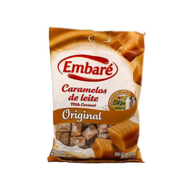 Balas Embaré Caramelo De Leite Original Sabor Baunilha 150G