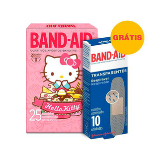 Imagem do produto Band Aid Kit Curativos Decorados 25 Unidades + Band Aid Transparente 10 Unidades