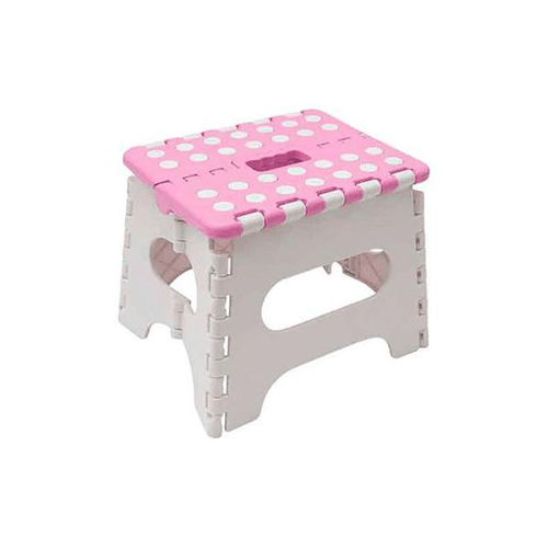 Imagem do produto Banqueta Multiuso Dobrável Buba Baby Rosa Com 1 Unidade 1 Unidade