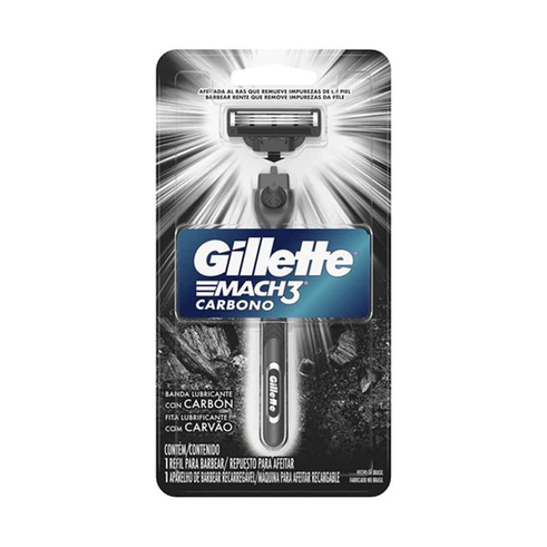Imagem do produto Barbeador Gillette Mach3 Carbono 1 Unidade 1 Unidade