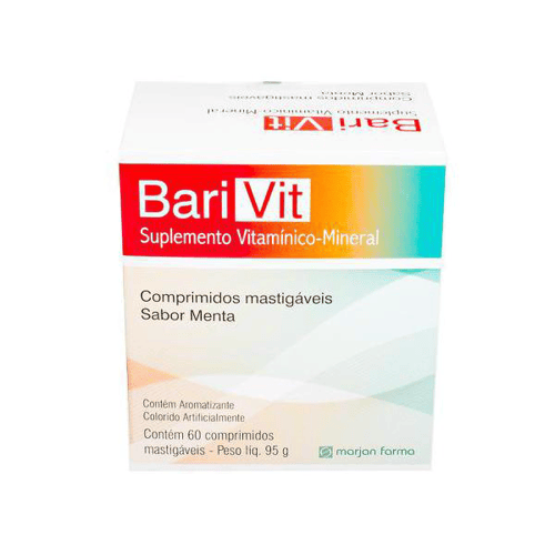 Barivit Com 60 Comprimidos Mastigáveis
