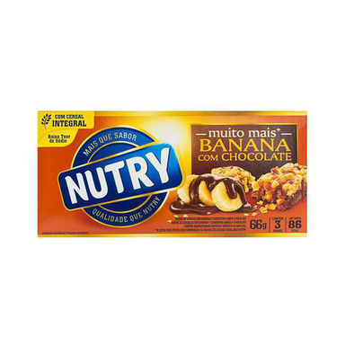 Imagem do produto Barra Cereal Nutry 22G Banana Choco C 3 Nutrimentol