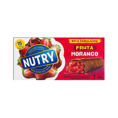 Imagem do produto Barra Cereal Nutry Frut 20G Morango C 3 Nutrimentol