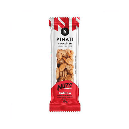 Imagem do produto Barra De Amendoim, Castanha E Semente Pinati Nuts Canela Com 30G