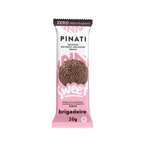 Imagem do produto Barra De Amendoim, Castanha E Semente Pinati Sweet Brigadeiro Com 20G