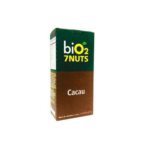 Imagem do produto Barra De Castanhas E Cacau 7Nuts Bio2 3 Unidades De 25G