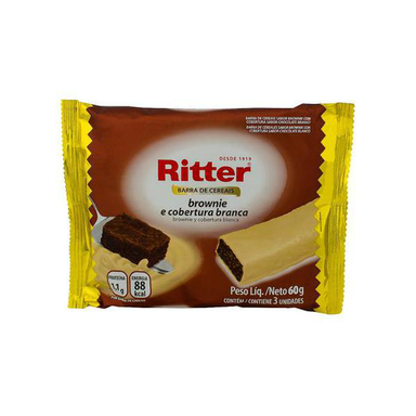 Imagem do produto Barra De Cereais Ritter Brownie E Cobertura Branca Com 3 Unidades De 20G Cada