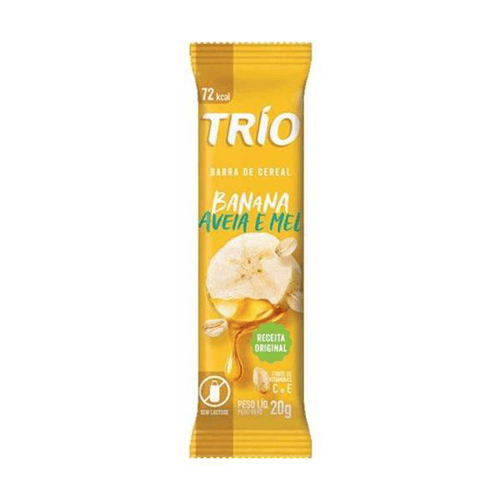 Barra De Cereal Trio Banana Aveia E Mel 20G