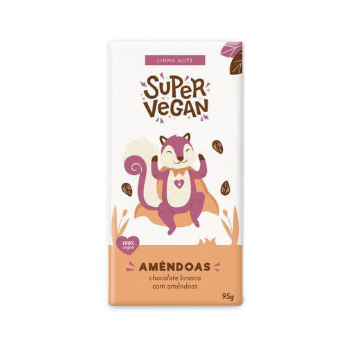Imagem do produto Barra De Chocolate Amêndoas Super Vegan 95G