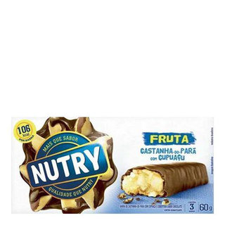 Imagem do produto Barra De Frutas Nutry Castanha Do Pará Cupuaçu E Chocolate 3 Unidades