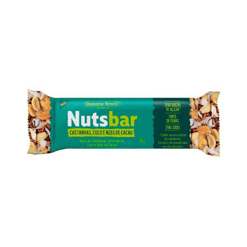 Imagem do produto Barra De Nuts Nuts Bar Nibs De Cacau Castanhas E Coco 25G Panvel Farmácias