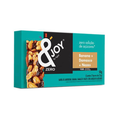 Imagem do produto Barra De Nuts Zero Açúcar Banana Damasco Nozes 50G &Joy Enjoy