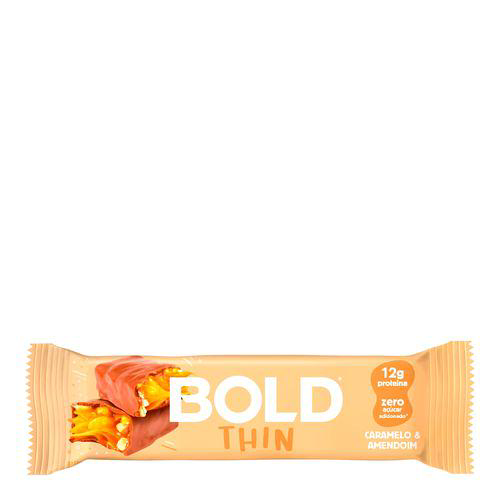 Imagem do produto Barra De Proteína Bold Thin Caramelo & Amendoim 40G 40G