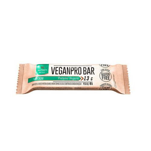 Imagem do produto Barra De Proteína Vegetal Veganpro Nutrify Cacau 30G