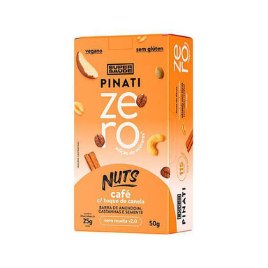 Imagem do produto Barra Pinati Nuts Zero Cafe E Canela 2 Unidades De 25G
