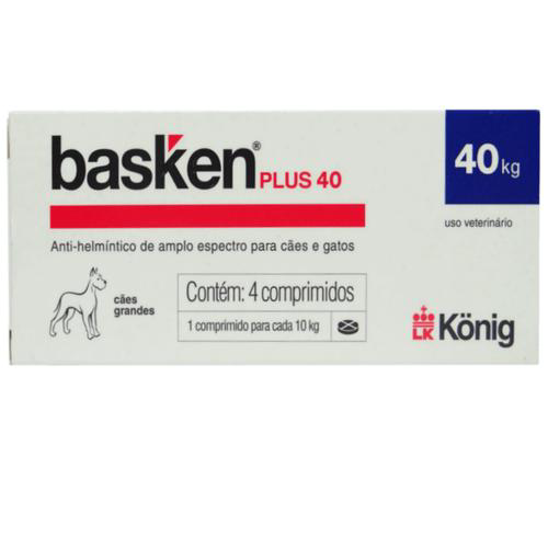 Basken Plus 40 Caixa Com 4  Comprimidos